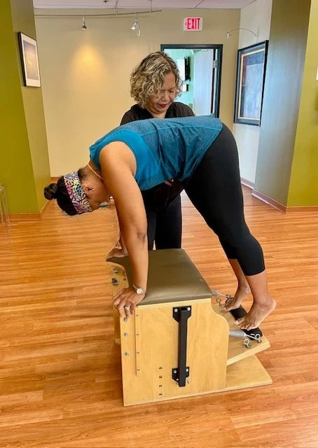 Private Pilates coaching session at SynergyFx Strength & Wellness Lab